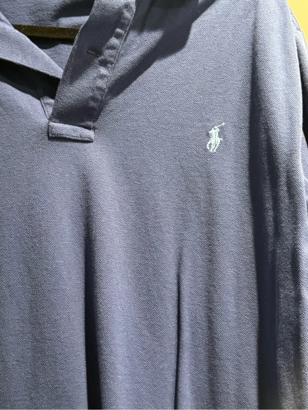 Ralph Lauren Polo Shirt in Navy with Light Blue Logo